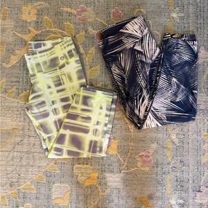 Women’s Athletic Cropped Yoga Leggings Set